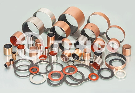 DU Sleeve Bush Bearing, Self-lubricating Composite PTFE coated Bush Supplier, SF-1 PAP P10 Bearing for Gaspardo