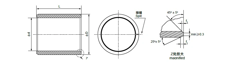 Fb090 Bronze Flange Wrapped Bearings Plain Bearings Sliding Bearing Bronze